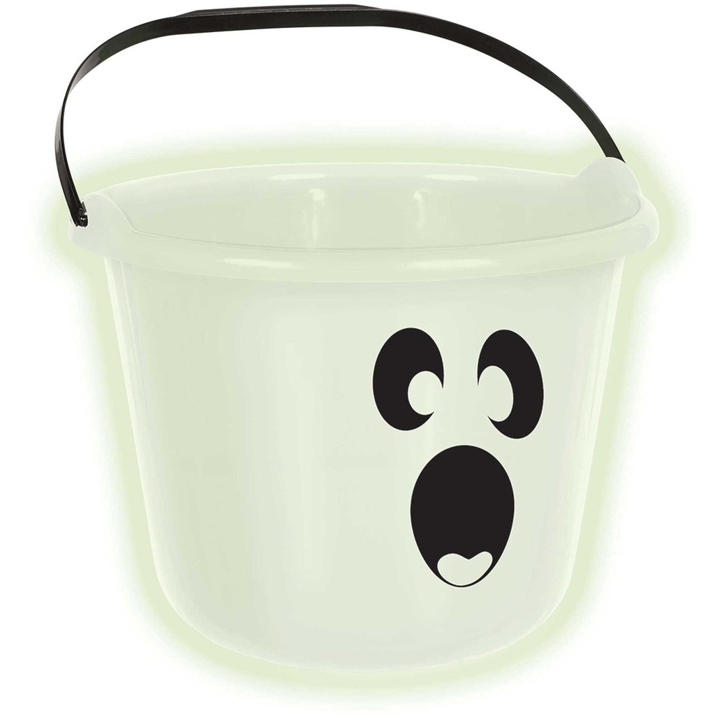 Glow-in-the-Dark Ghost Treat Pail