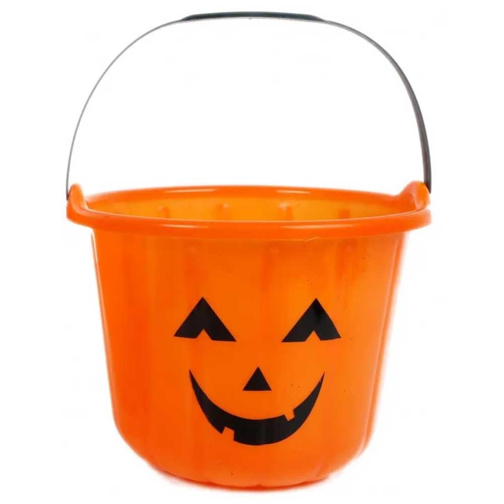 Orange Pumpkin Treat Bucket