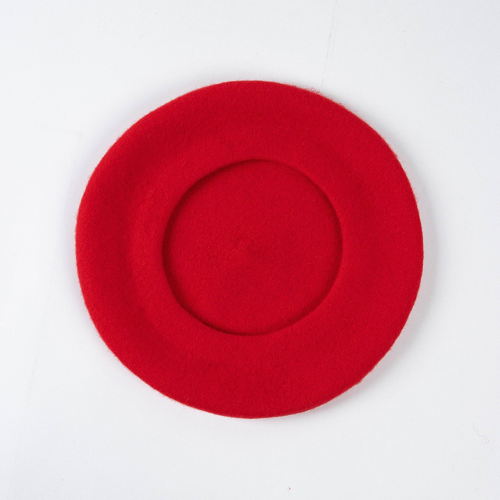Red Wool Beret - Adult