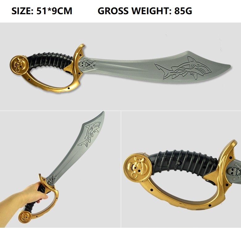 Pirate Scimitar Sword Prop 51cm