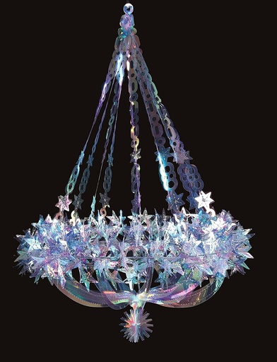 [93861388] (22 WX31H) Inch Chandelier-Iridescent