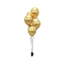 12 Inch Latex Balloons 50Ct-Chrome Gold