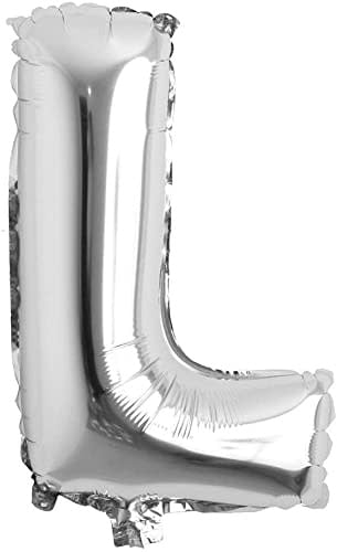 [107229367] 16 Inch Balloon Letter Silver-L