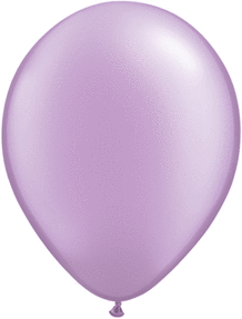16" Qltx Round Latex 50ct - Pearl Lavander