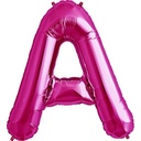 16"Mylar Airfilled Balloon Rose Pink Letter A