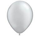 17" TUFTEX Round Latex 72Ct - Silver