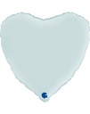 18 Inch Heart Mylar Balloon-Pastel Blue Satin Valentine