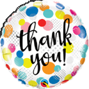 18 Inch Mylar Balloon-Thank You Dots Upon Dots
