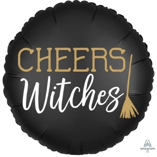 [BP-3803201] 18 Inch Satin Cheers Witches Foil Balloon