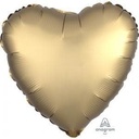 18 Mylar Balloon-Heart Luxe Gold Sateen Valentine