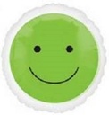 18" Mylar Balloon-Lime Smiley Face National Day