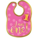 1st Birthday Girl - Fabric Bib First Birthday Girl