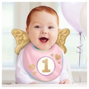 1st Birthday Girl Bib w/ Wings Wearables