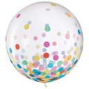 2ct 24in Latex Confetti Brights Multi