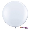 3 ft (36 Inch) Balloonia Round Latex Balloon 2/pk-White
