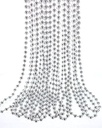 33 Inch Bead Necklace 25/pk - Silver New Year