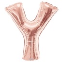 34 Inch Balloon Letter Y Rose Gold