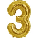 34" Number 3 Gold