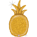 35" Gold Glitter Pineapple Shp-F