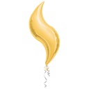 36" Curve - Flat Gold