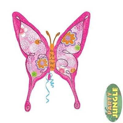 [00074186] 37'' Pink Floral Butterfly Butterfly