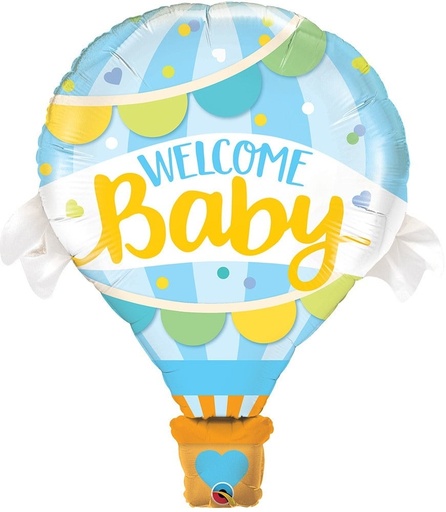 [34680005] 42" Welcome Baby Blue Balloon-Fl Baby Boy