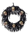 6 Bloody Mini Skulls Wreath Halloween