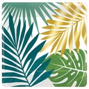 7 Inch  Square Metallic Plates-Key West