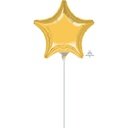 9" Mylar Balloon - Gold Star Flat Ramadan