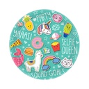 9" Plate Round Selfie Celebratiion