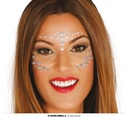 Adhesive Facial Jewels-Silver Stars