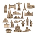 Around The World Cutouts Travel-Around the World