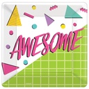 Awesome Party Square Plates, 10 Inch