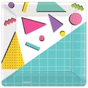 Awesome Party Square Plates, 7 Inch