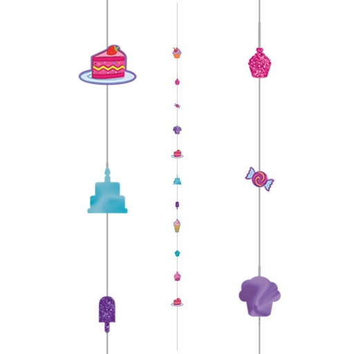 [34810612] BALLOON FUN STRINGS - CUPCAKE