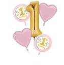 Balloon Bouquet Girl 1St Birthday