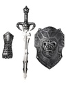 Battle Warrior Shield, Gauntlet And Sword