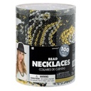 Bead Necklace - Black, Silver, Gold New Year