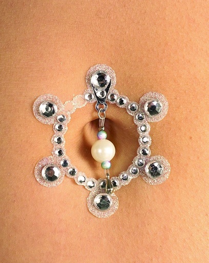 [97617566] Belly Jewels Silver Crystal