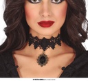 Black Necklace With Black Stone
