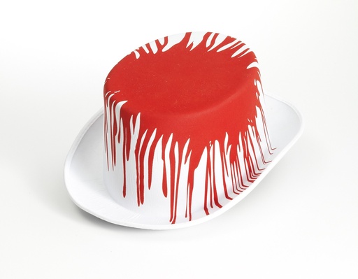 [86601465] Bloody Top Hat White