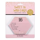 Blush Sixteen Wishes Cards Sweet 16