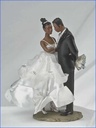 Bridal Cake Top Ornament White
