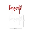 Cake Topper Congrats