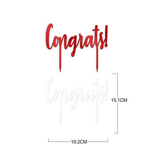 Cake Topper Congrats