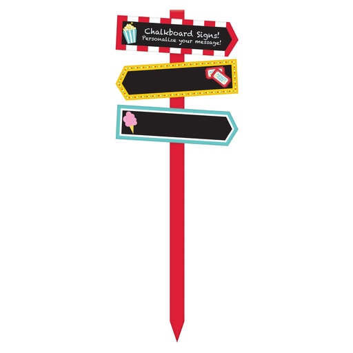 [63302122] Carnival Chalkboard Yard Stake Circus