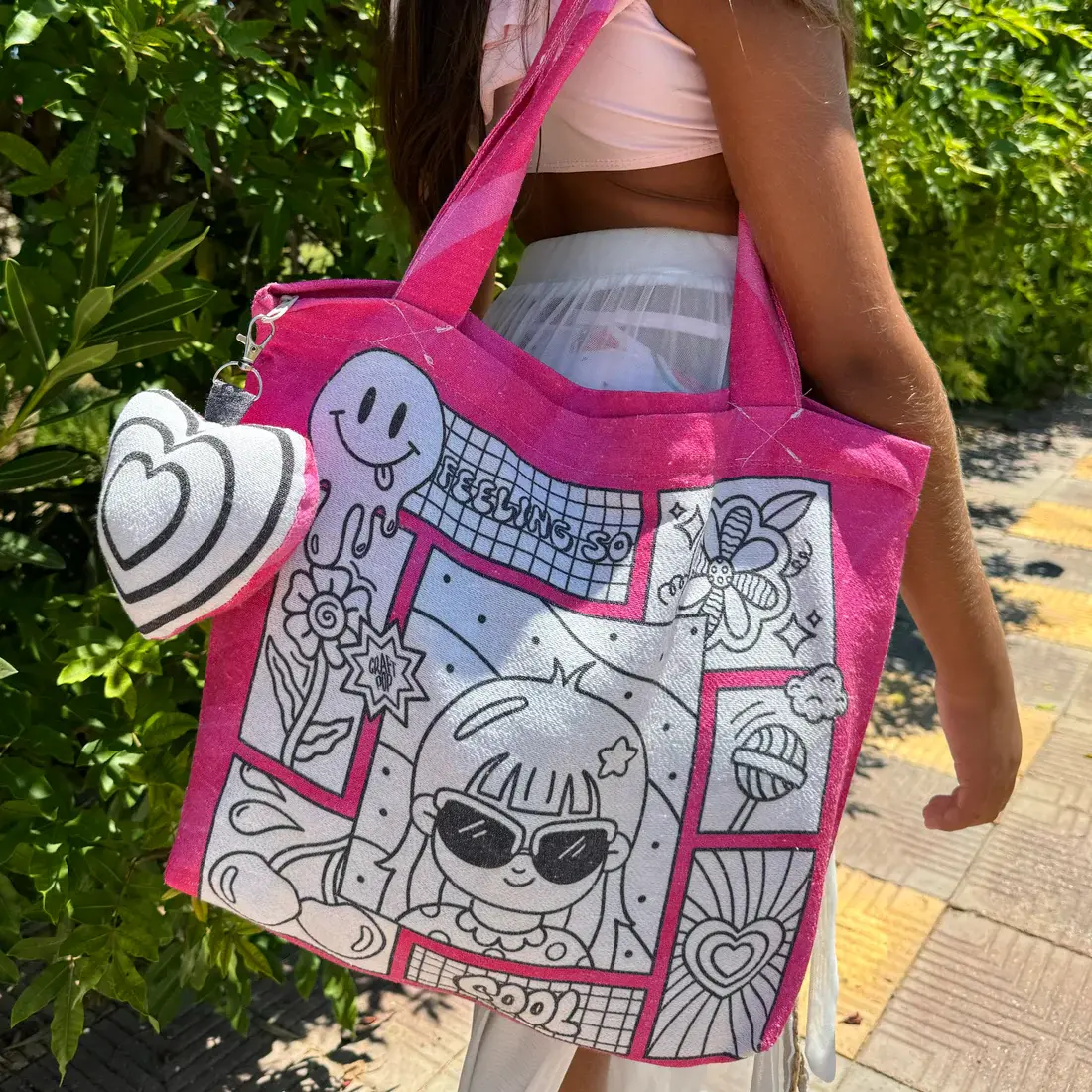 Colouring Tote Bag-Feeling So Cool Arts & Crafts