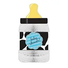 Cow Print Centerpiece Boy/Girl Baby Boy