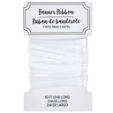 Create Your Own Banner- Ribbon White