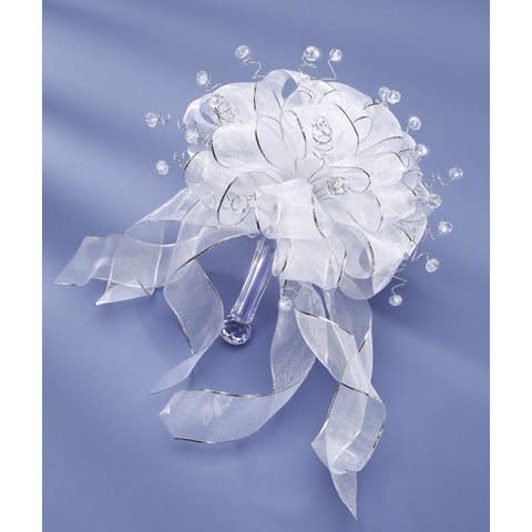 [00028028] Crystal Bead Ribbon Bouquet Bridal & Wedding